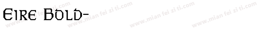Eire Bold字体转换